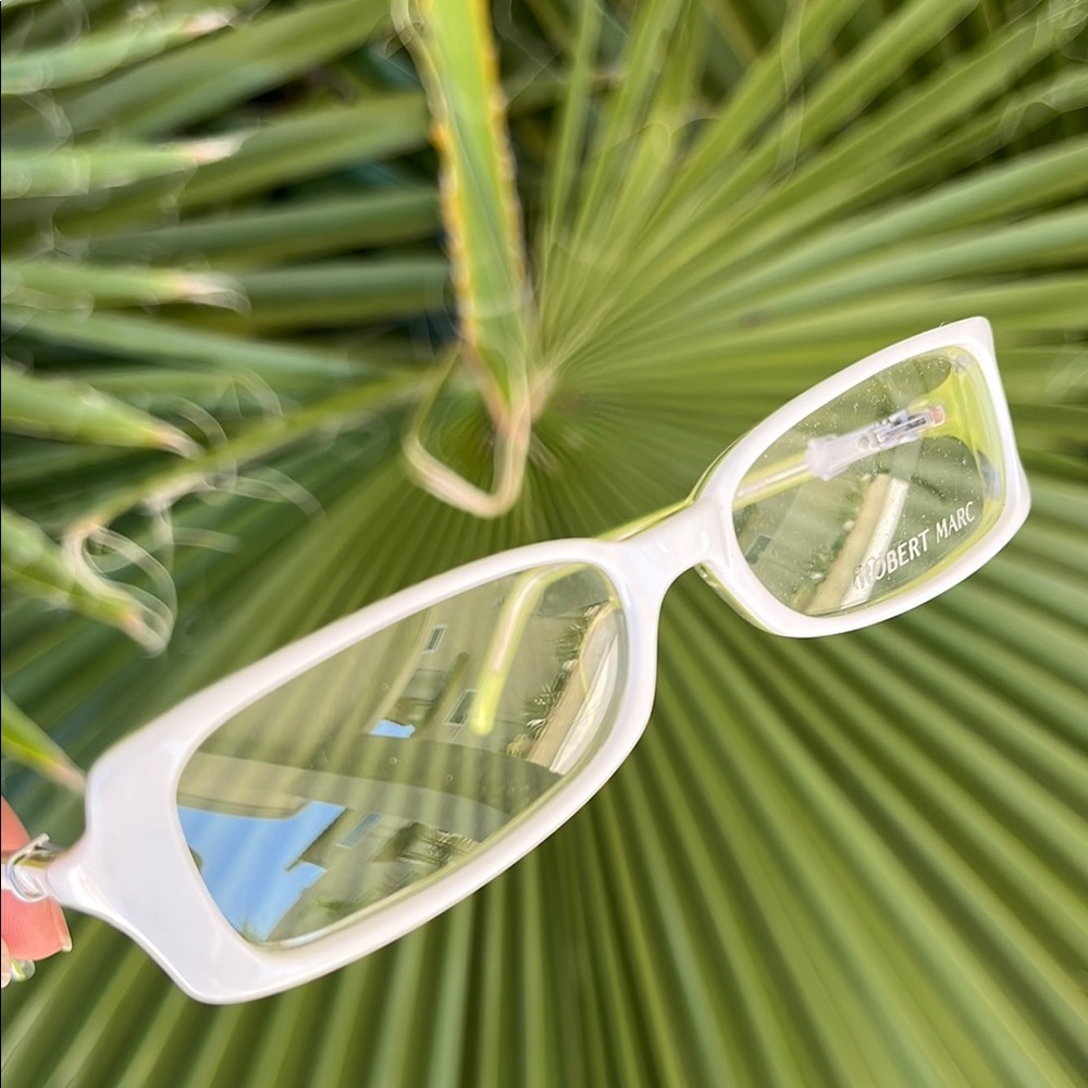Robert Marc White and Green Eyeglasses